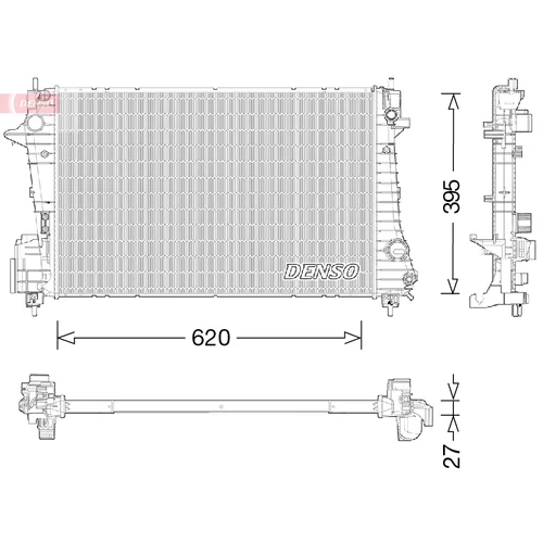 Chladič motora DENSO DRM15009