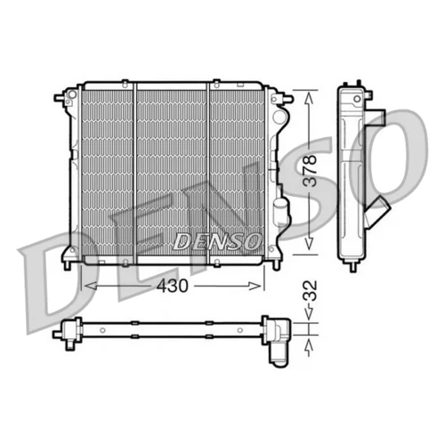 Chladič motora DENSO DRM23027