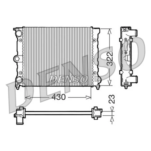 Chladič motora DENSO DRM32022