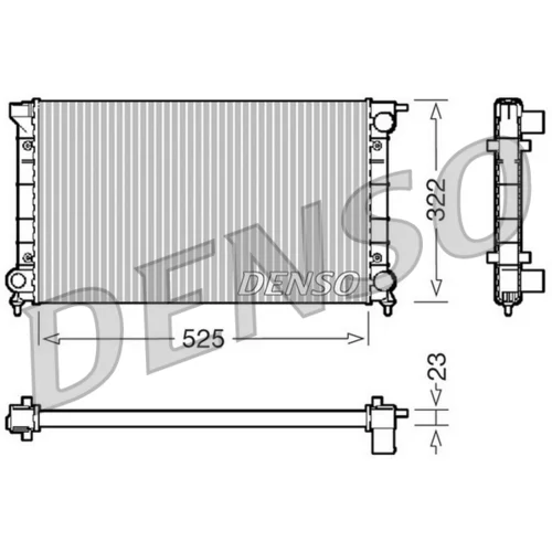 Chladič motora DENSO DRM32024