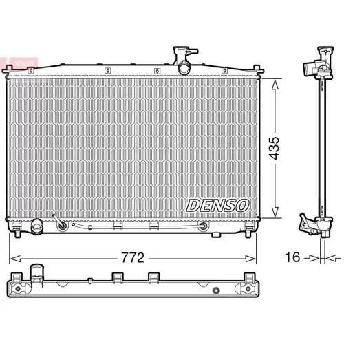 Chladič motora DENSO DRM41024