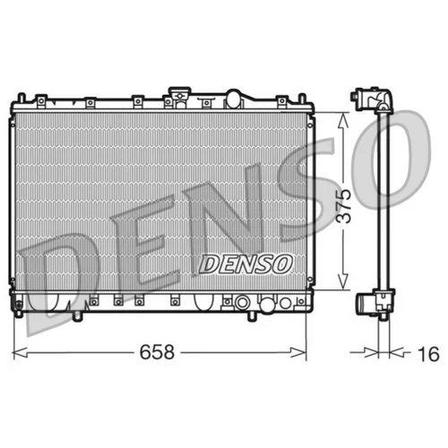 Chladič motora DENSO DRM45002