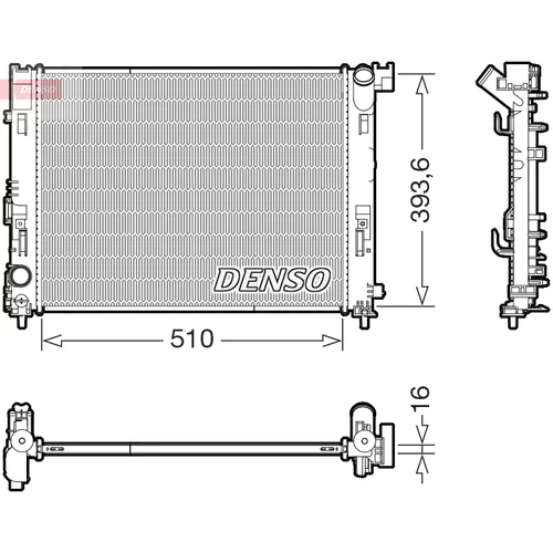 Chladič motora DENSO DRM46103