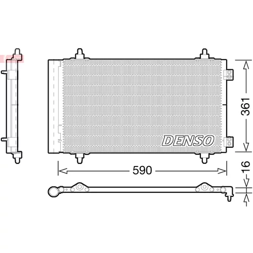 Kondenzátor klimatizácie DENSO DCN21018