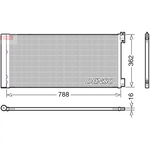 Kondenzátor klimatizácie DENSO DCN23042