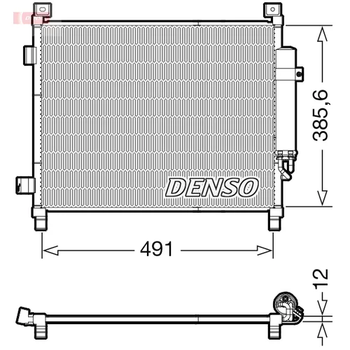 Kondenzátor klimatizácie DENSO DCN46031