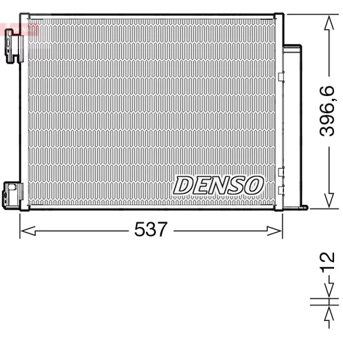 Kondenzátor klimatizácie DENSO DCN46032