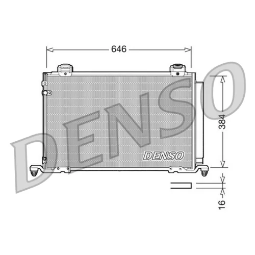 Kondenzátor klimatizácie DENSO DCN50026