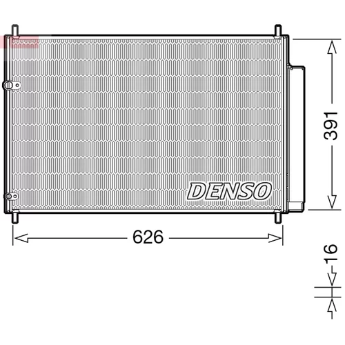 Kondenzátor klimatizácie DENSO DCN50041