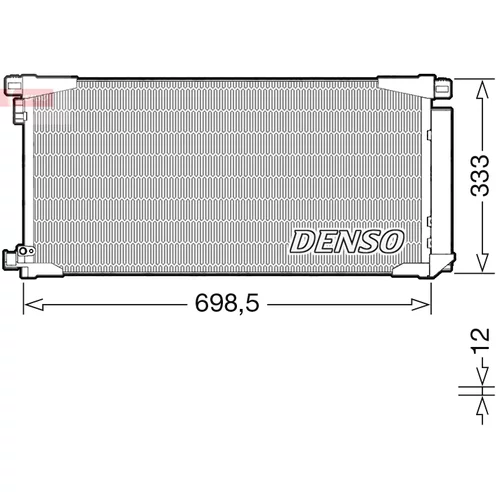 Kondenzátor klimatizácie DENSO DCN50115