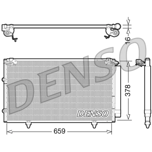 Kondenzátor klimatizácie DENSO DCN51003