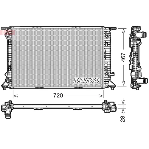 Chladič motora DENSO DRM02021