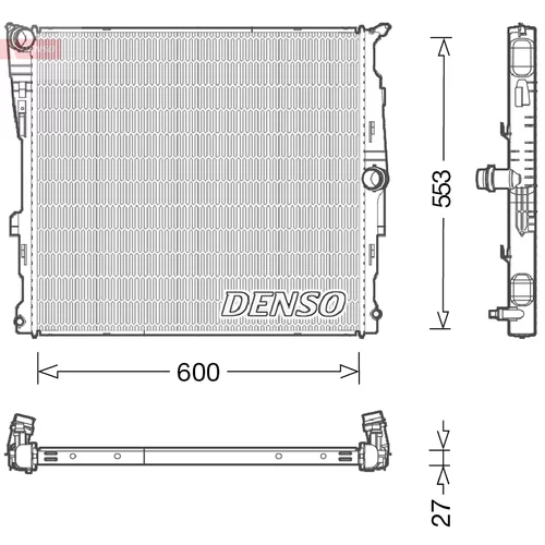 Chladič motora DENSO DRM05008