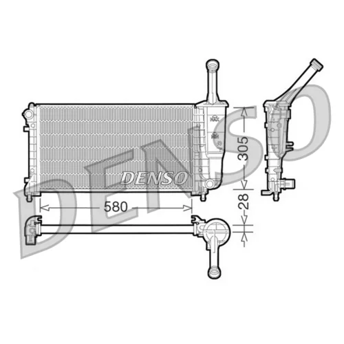 Chladič motora DENSO DRM09106