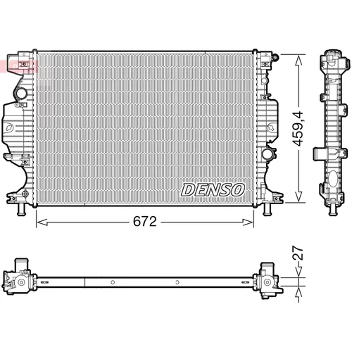 Chladič motora DRM10120 /DENSO/