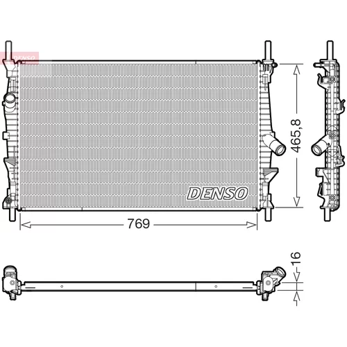 Chladič motora DENSO DRM10124