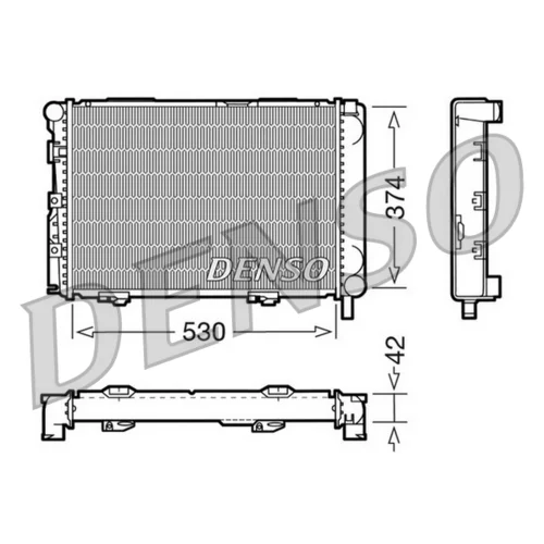 Chladič motora DENSO DRM17025