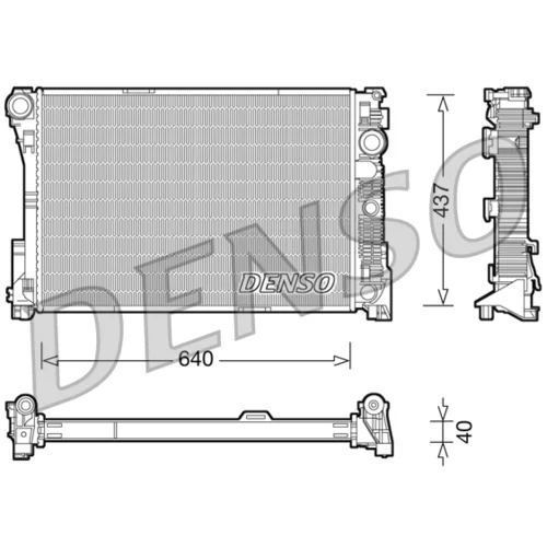 Chladič motora DENSO DRM17045