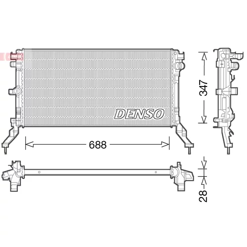 Chladič motora DENSO DRM23039