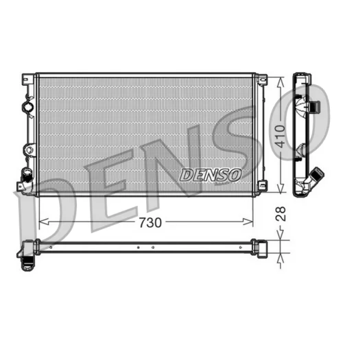 Chladič motora DENSO DRM23090