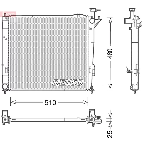 Chladič motora DENSO DRM41015