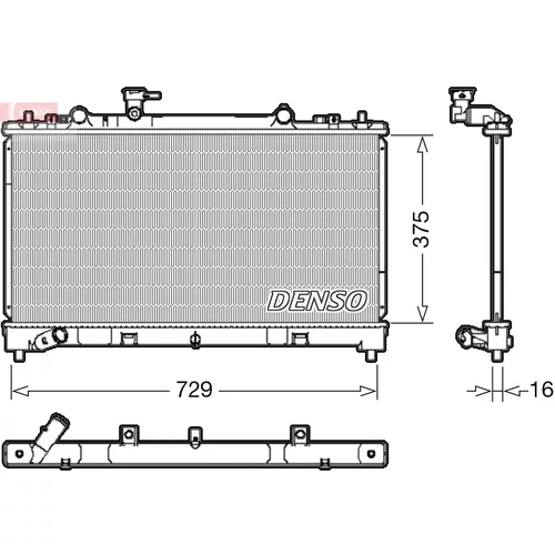 Chladič motora DENSO DRM44038