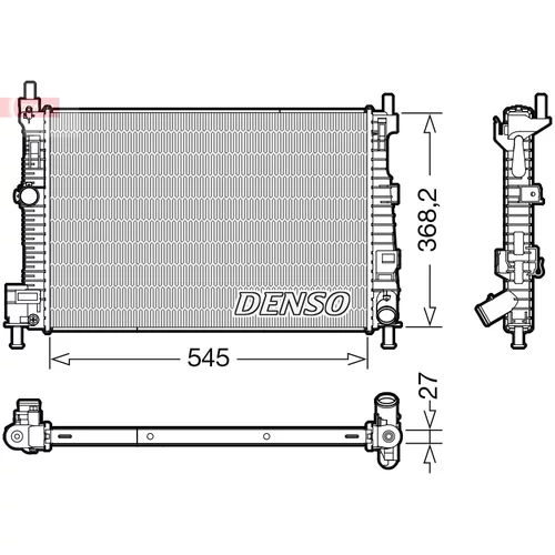 Chladič motora DENSO DRM44045