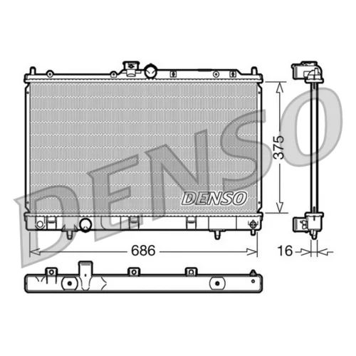 Chladič motora DENSO DRM45025