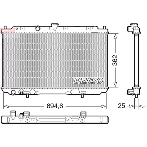 Chladič motora DENSO DRM46073