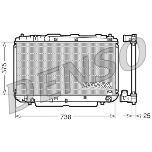 Chladič motora DENSO DRM50021