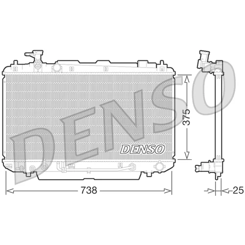 Chladič motora DENSO DRM50064