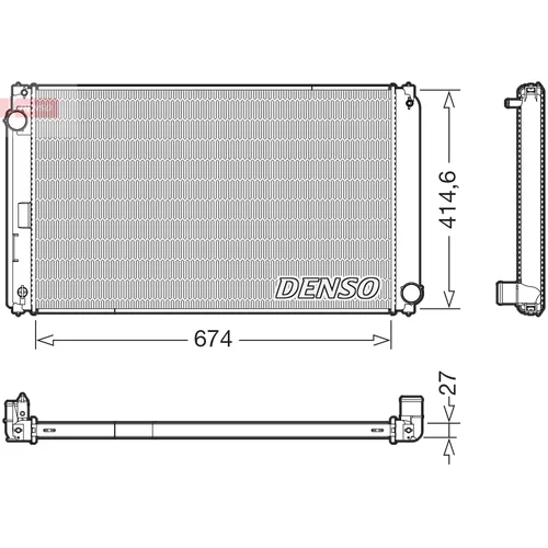 Chladič motora DENSO DRM50151