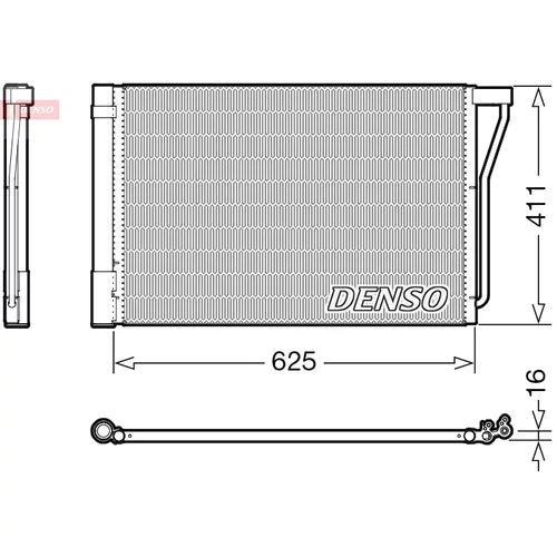 Kondenzátor klimatizácie DENSO DCN05022