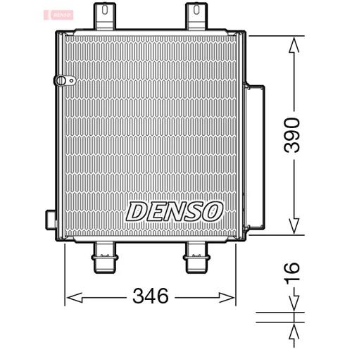 Kondenzátor klimatizácie DENSO DCN35004