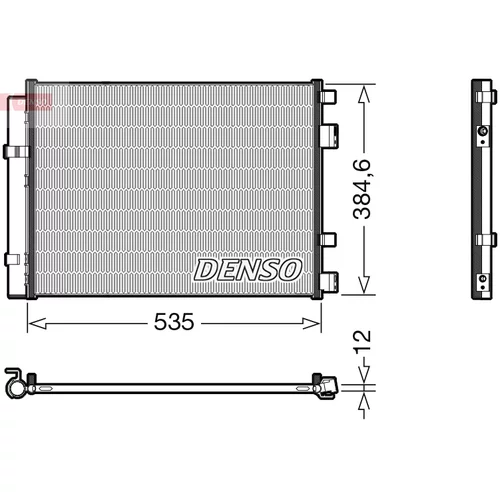 Kondenzátor klimatizácie DENSO DCN41020