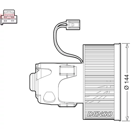 Vnútorný ventilátor DENSO DEA05008