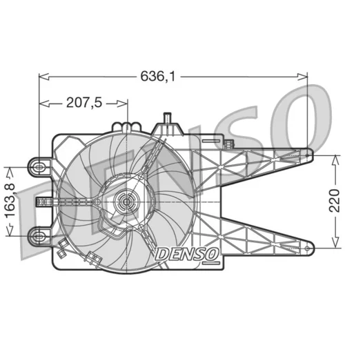 Ventilátor chladenia motora DENSO DER09014