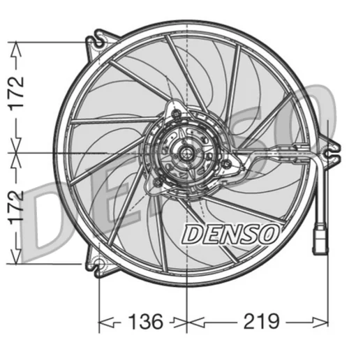 Ventilátor chladenia motora DENSO DER21006