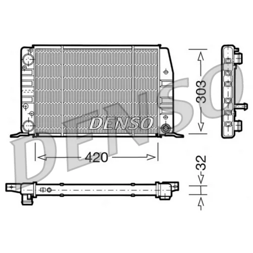 Chladič motora DENSO DRM02012