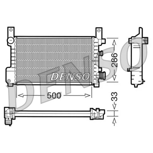 Chladič motora DENSO DRM10037