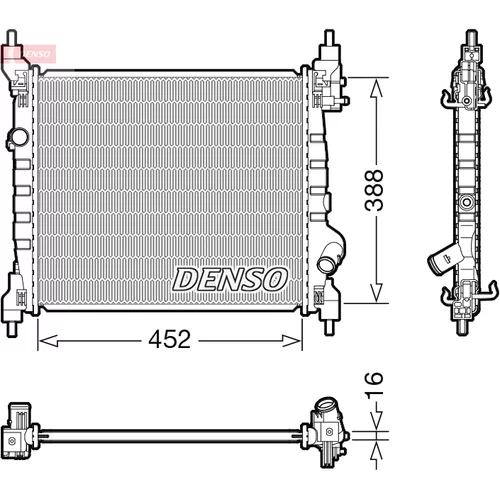 Chladič motora DENSO DRM15014