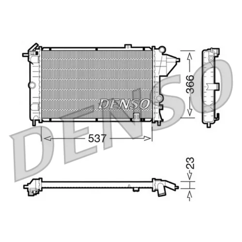 Chladič motora DENSO DRM20023