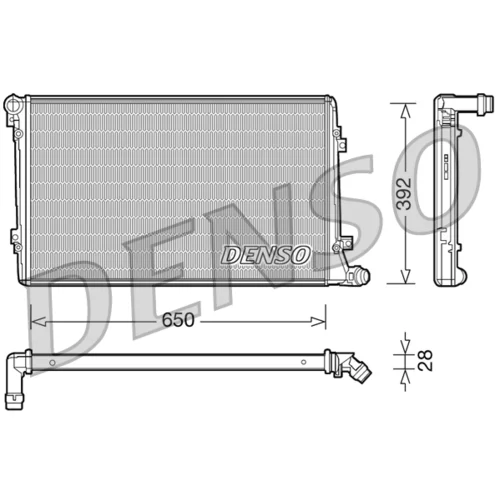 Chladič motora DENSO DRM32019