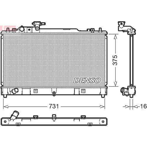 Chladič motora DENSO DRM44036