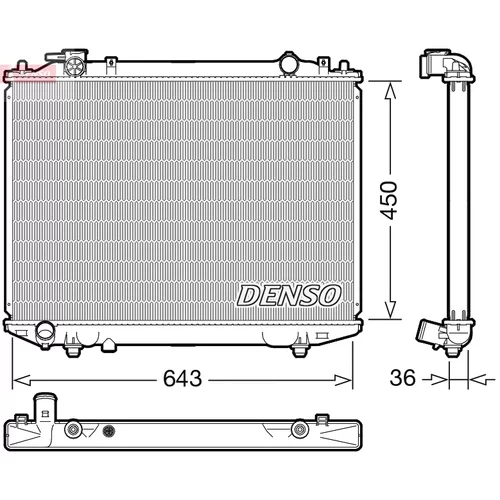 Chladič motora DENSO DRM44047