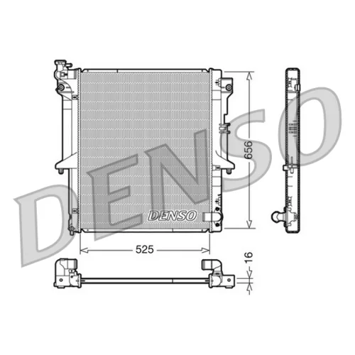 Chladič motora DENSO DRM45017