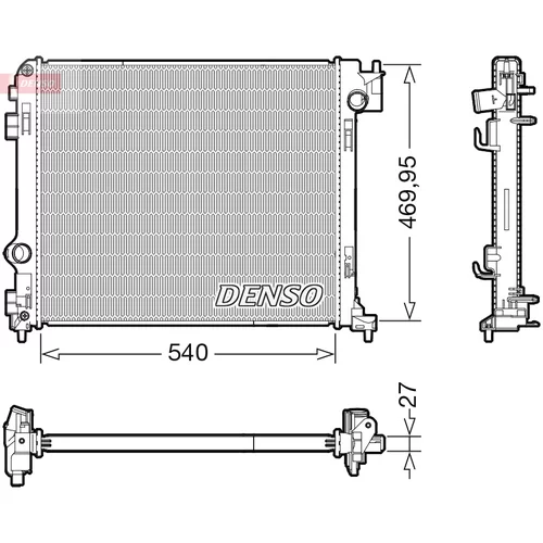 Chladič motora DENSO DRM46065