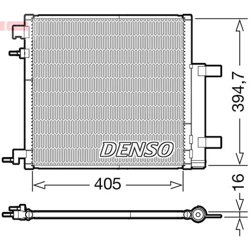 Kondenzátor klimatizácie DENSO DCN15006