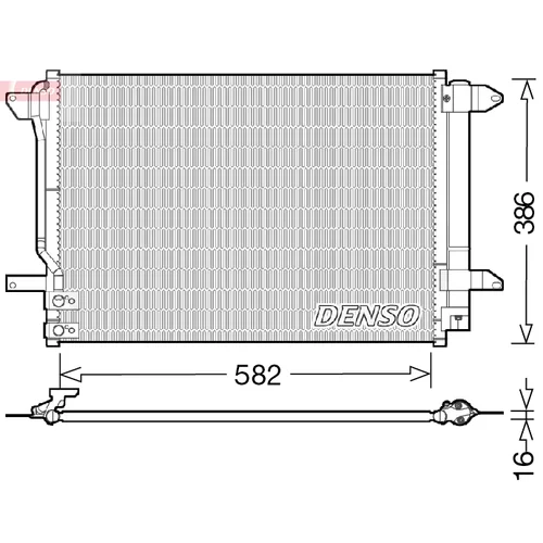 Kondenzátor klimatizácie DENSO DCN32027