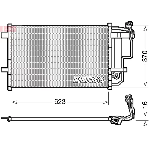 Kondenzátor klimatizácie DENSO DCN44007